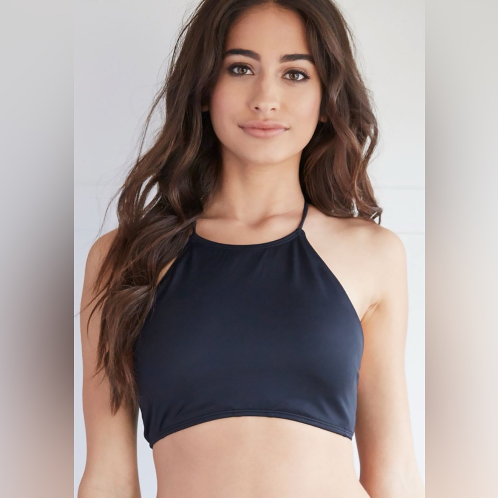 L.A Hearts  High Neck Swim Top